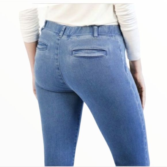 BETABRAND Light Wash Denim Jeggings - Picture 2 of 10